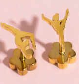Pierced Screw Back Earrings