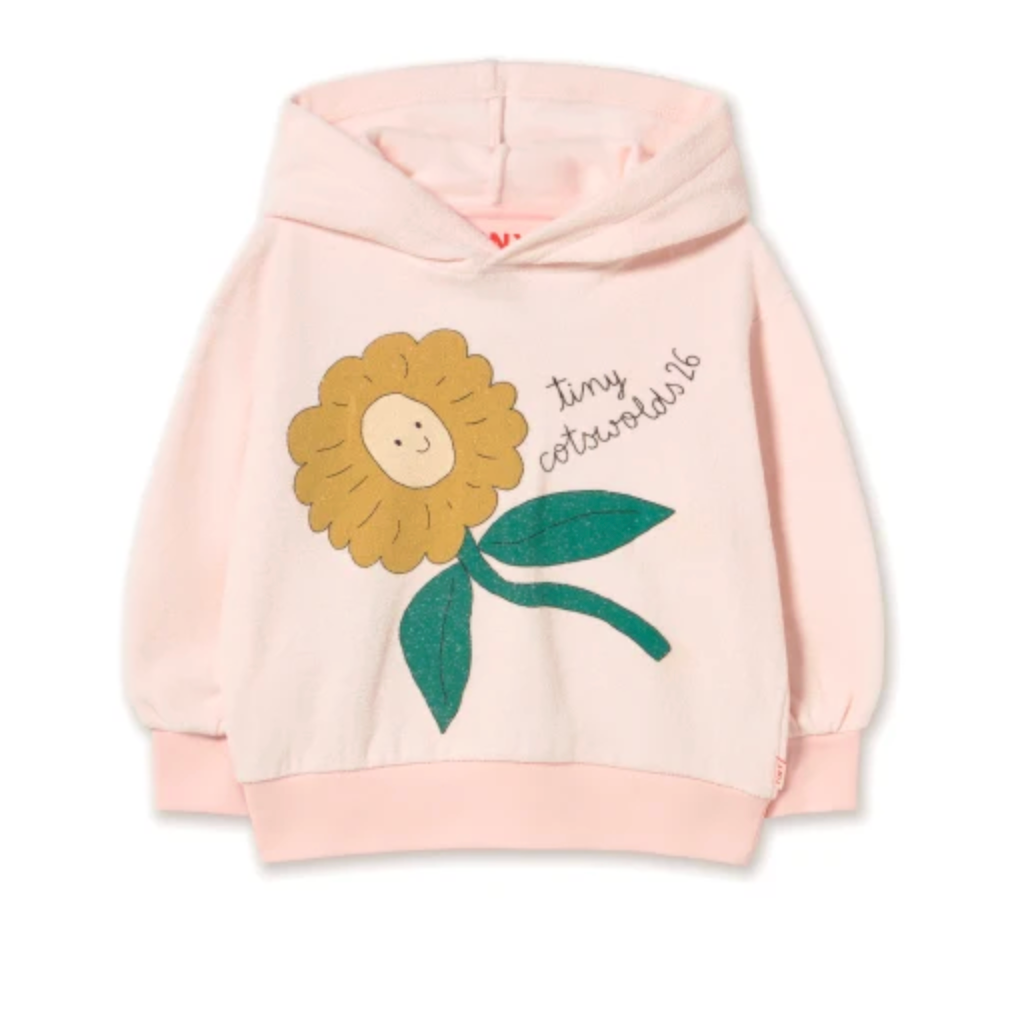 Tiny Cottons Tiny Daisy Graphic Hoodie Pastel Pink