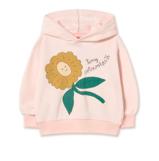Tiny Cottons Tiny Daisy Graphic Hoodie Pastel Pink