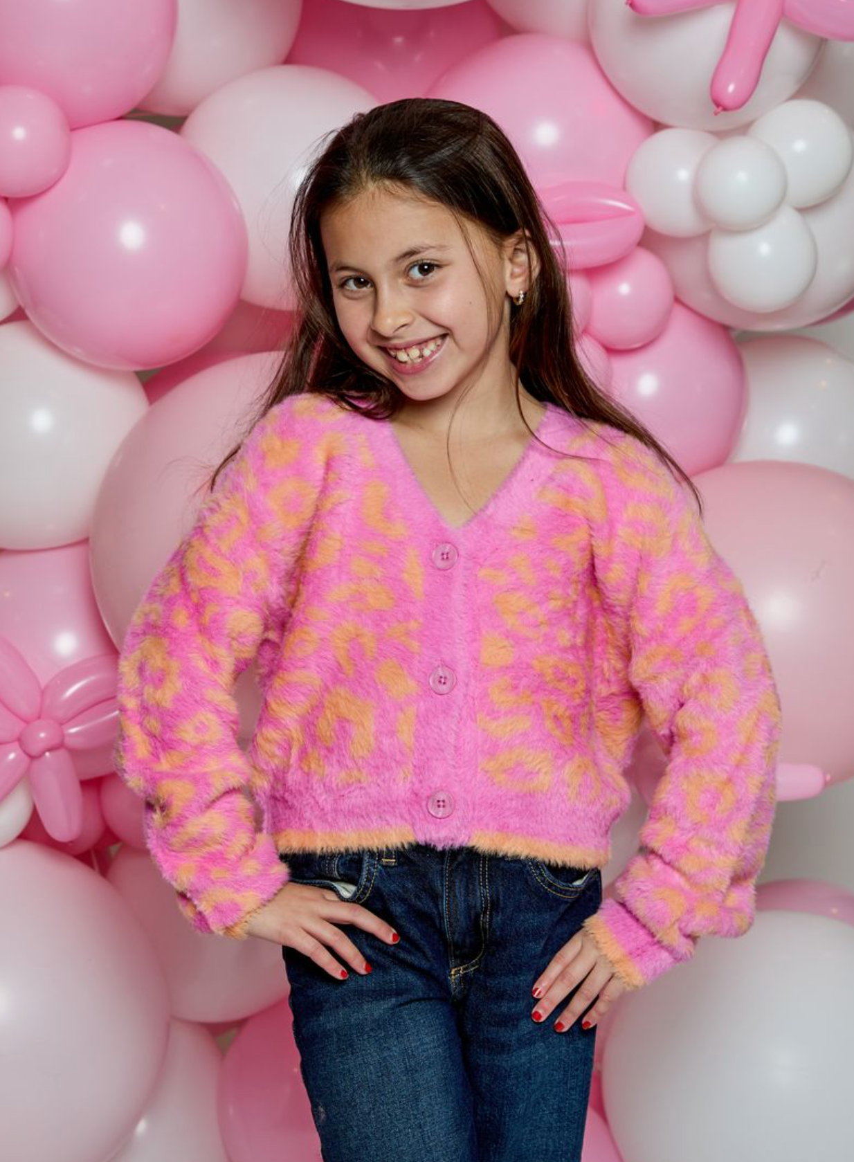 Design History Neon Leopard Print Sweater