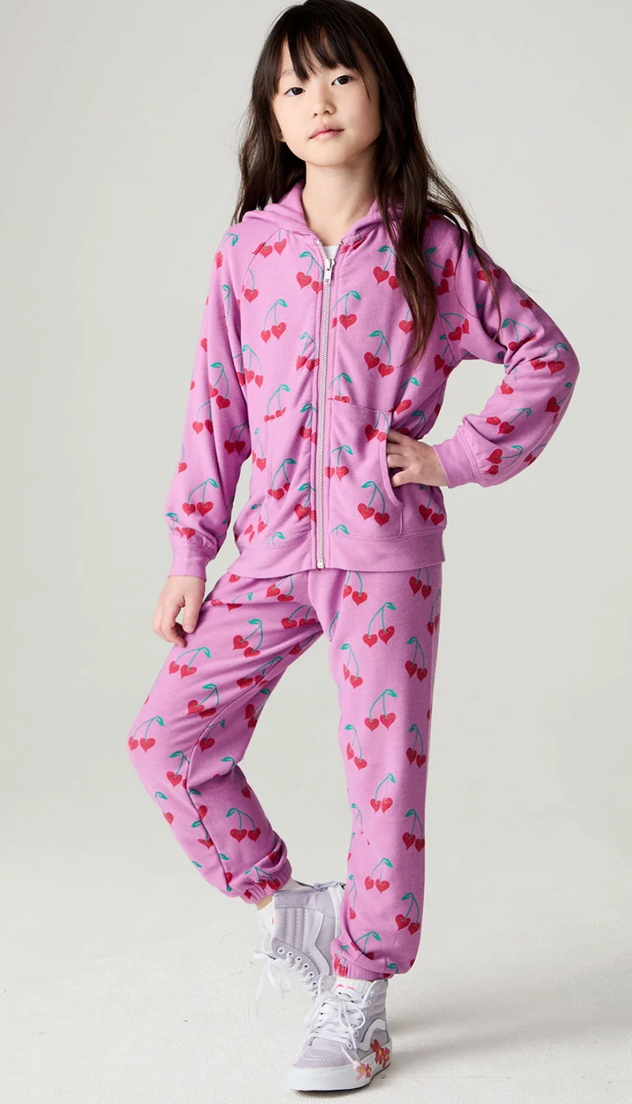 Chaser Kids Allover Sweethearts Girls Hoodie