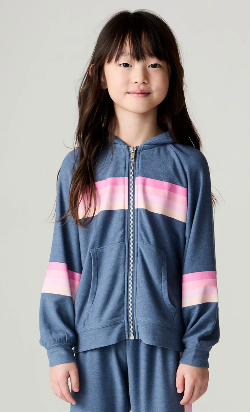 Chaser Kids Multi Stripes Girls Hoodie