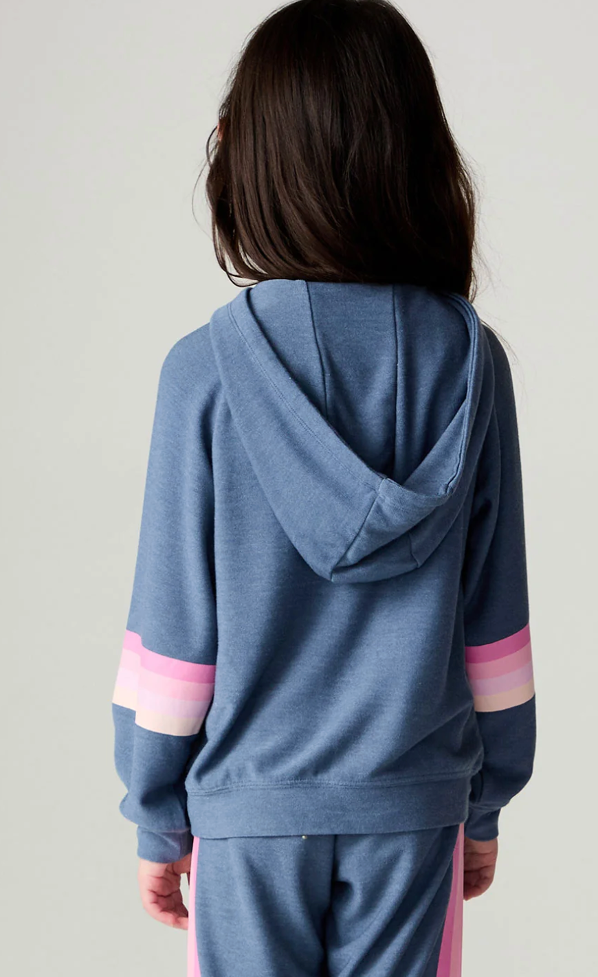 Chaser Kids Multi Stripes Girls Hoodie