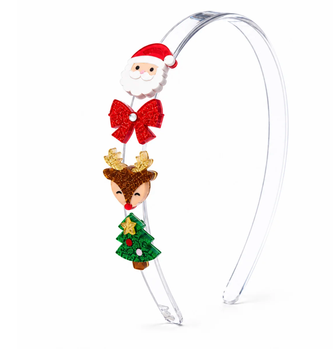 Lilies & Roses Santa Tree Reindeer Headband