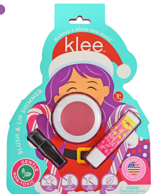 Klee Naturals Glacier Pop - Holiday Mineral Blush and Lip Shimmer Set