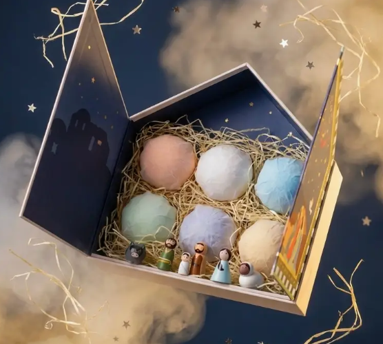 Musee Nativity Six Bath Bomb Set