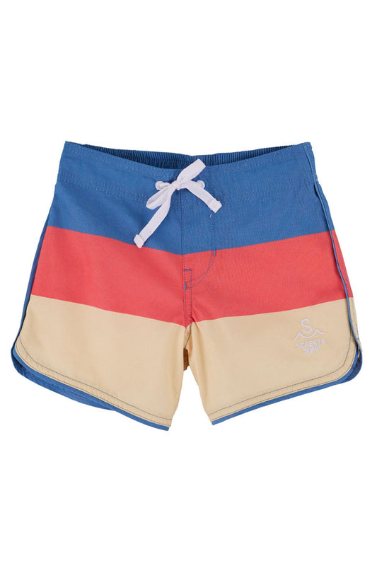 Seaesta Surf Retro Flare Triple Scoop Red/Blue/Cream