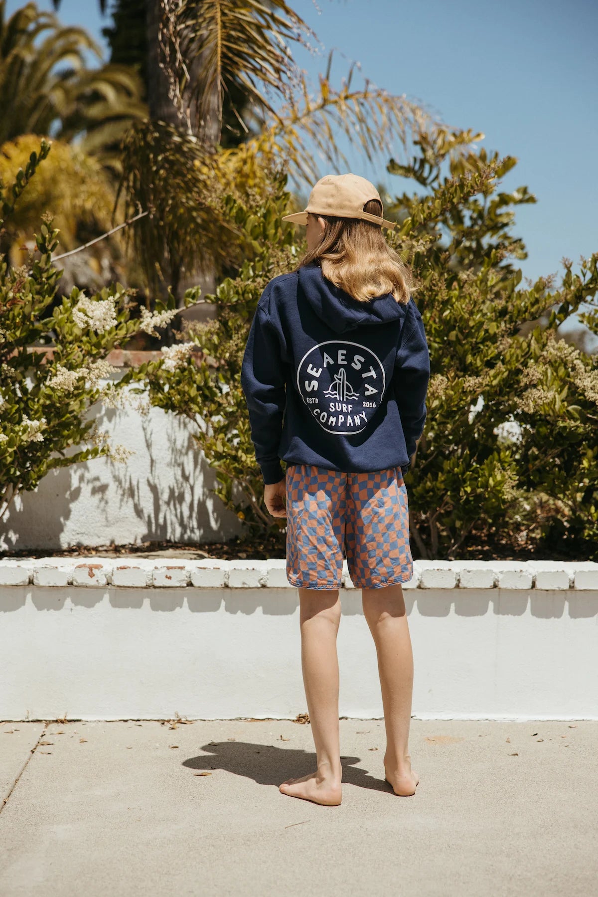 Seaesta Surf Shoreline Hoodie - Navy Blue