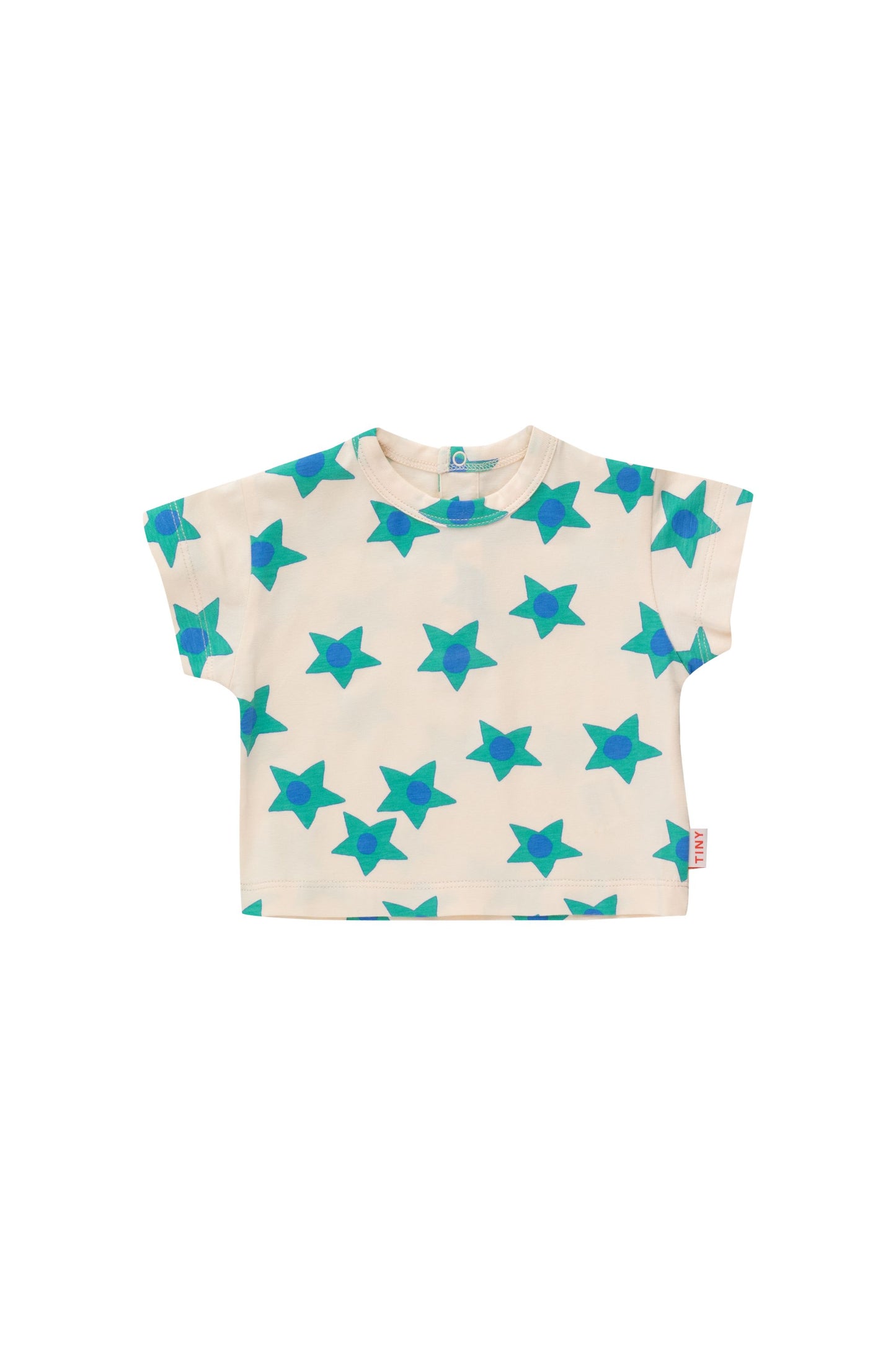 Tiny Cottons Starflowers Baby Tee in Light Cream