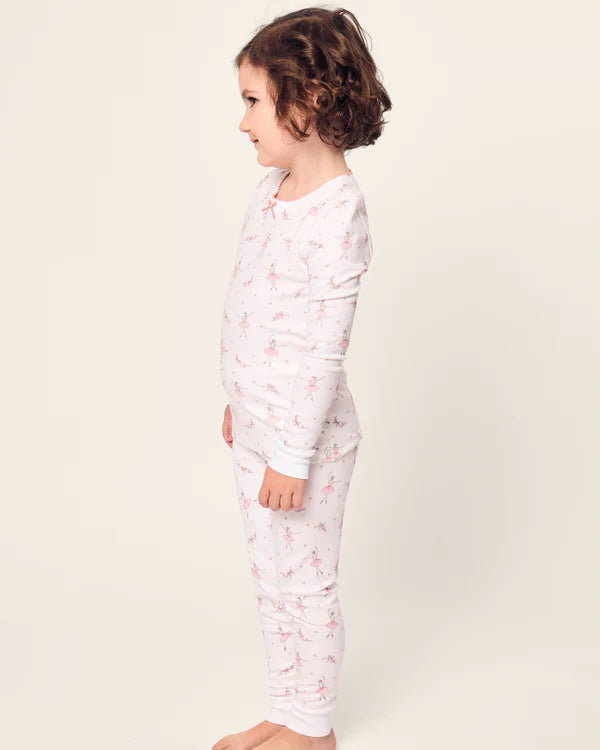 Petite Plume Kid's Pima Snug Fit Pajama Set in Sugar Plum Fairy