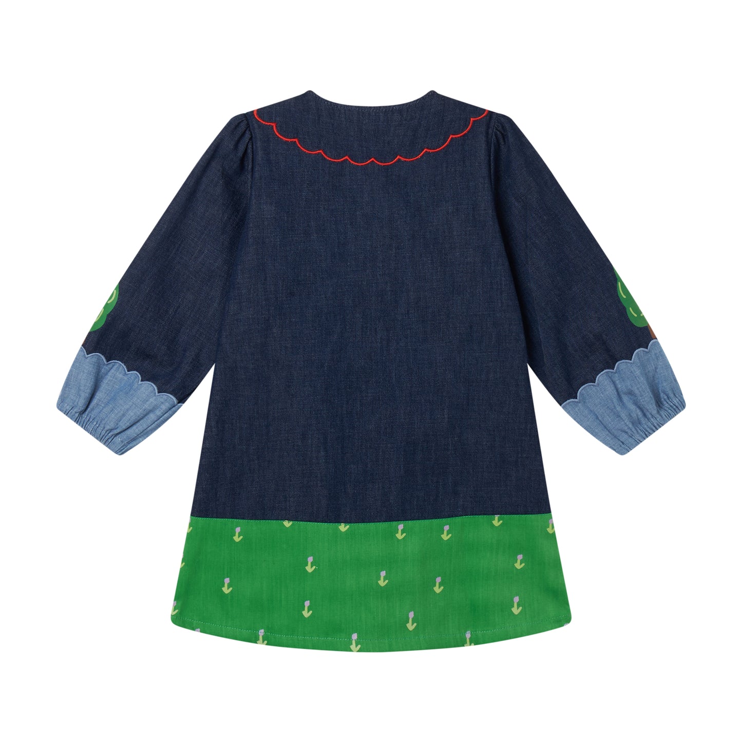 Stella McCartney Kids Long Sleeve Denim Dress Navy