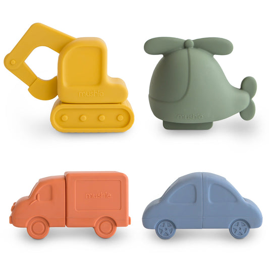 Mushie Vehicles Play Set - 4 Pack