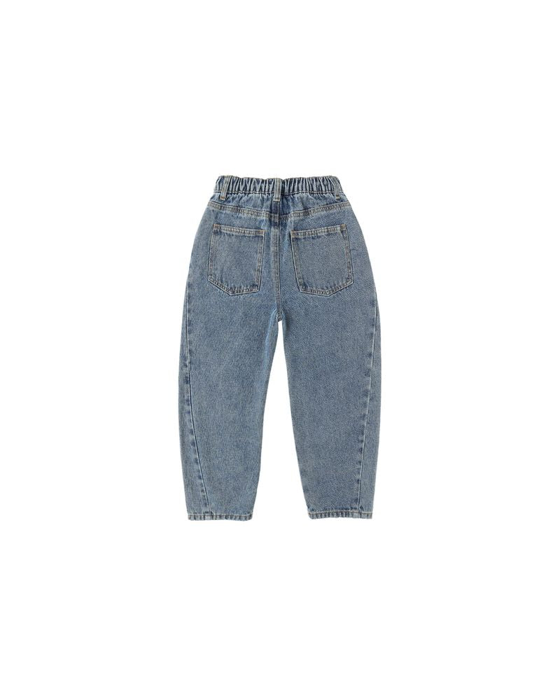 Rylee + Cru Barrel Pant Indigo Denim