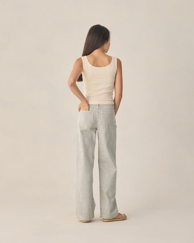 Rylee + Cru Teen Ribbed Tank Natural