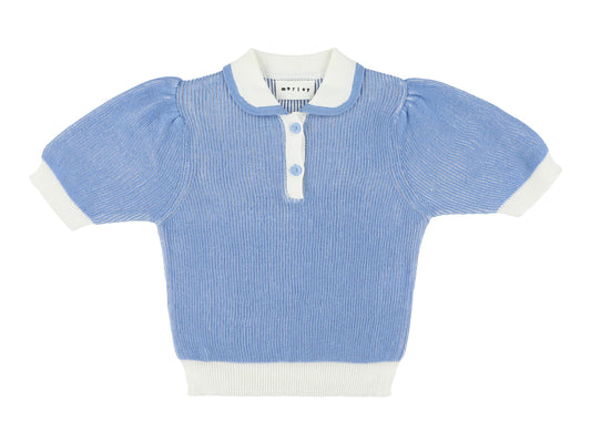 Morley Wallaby Blue Vintage Girls Polo