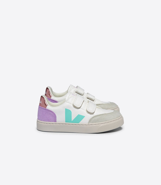 Veja V-12 Leather White Multico Orchid