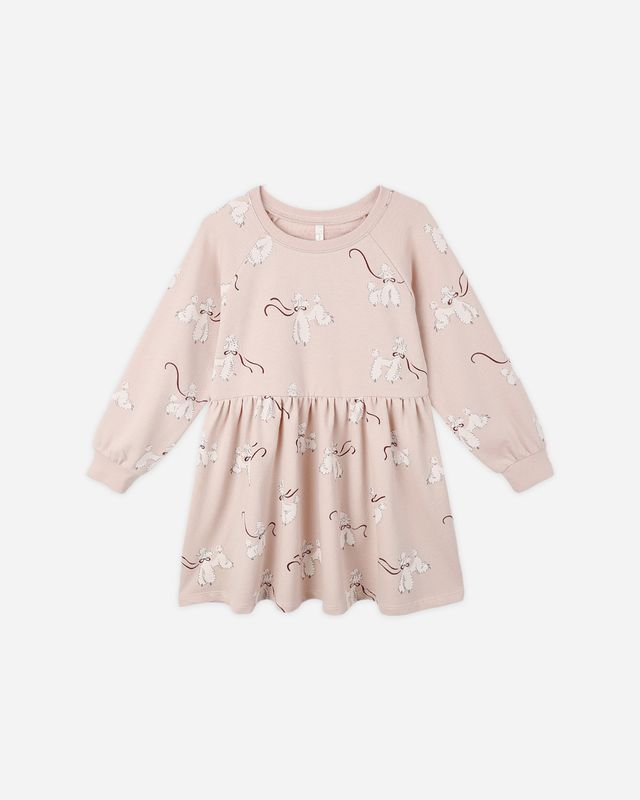 Rylee + Cru Raglan Dress Poodles