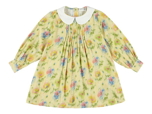Morley Yda Girls Dress With White Collar Cream