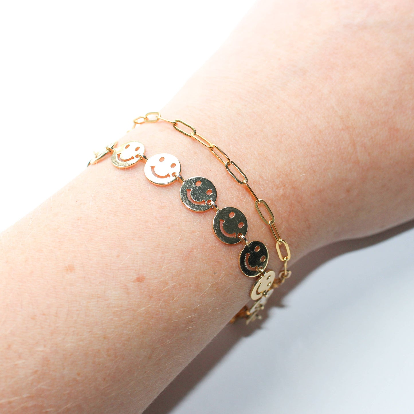 Gold Paperclip Chain Bracelet