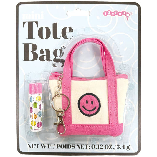 Iscream - Mini Tote Bag Lip Balm Key Chain Set