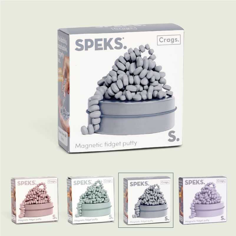 Speks - Mini Neutral Crags Magnetic Fidget Putty