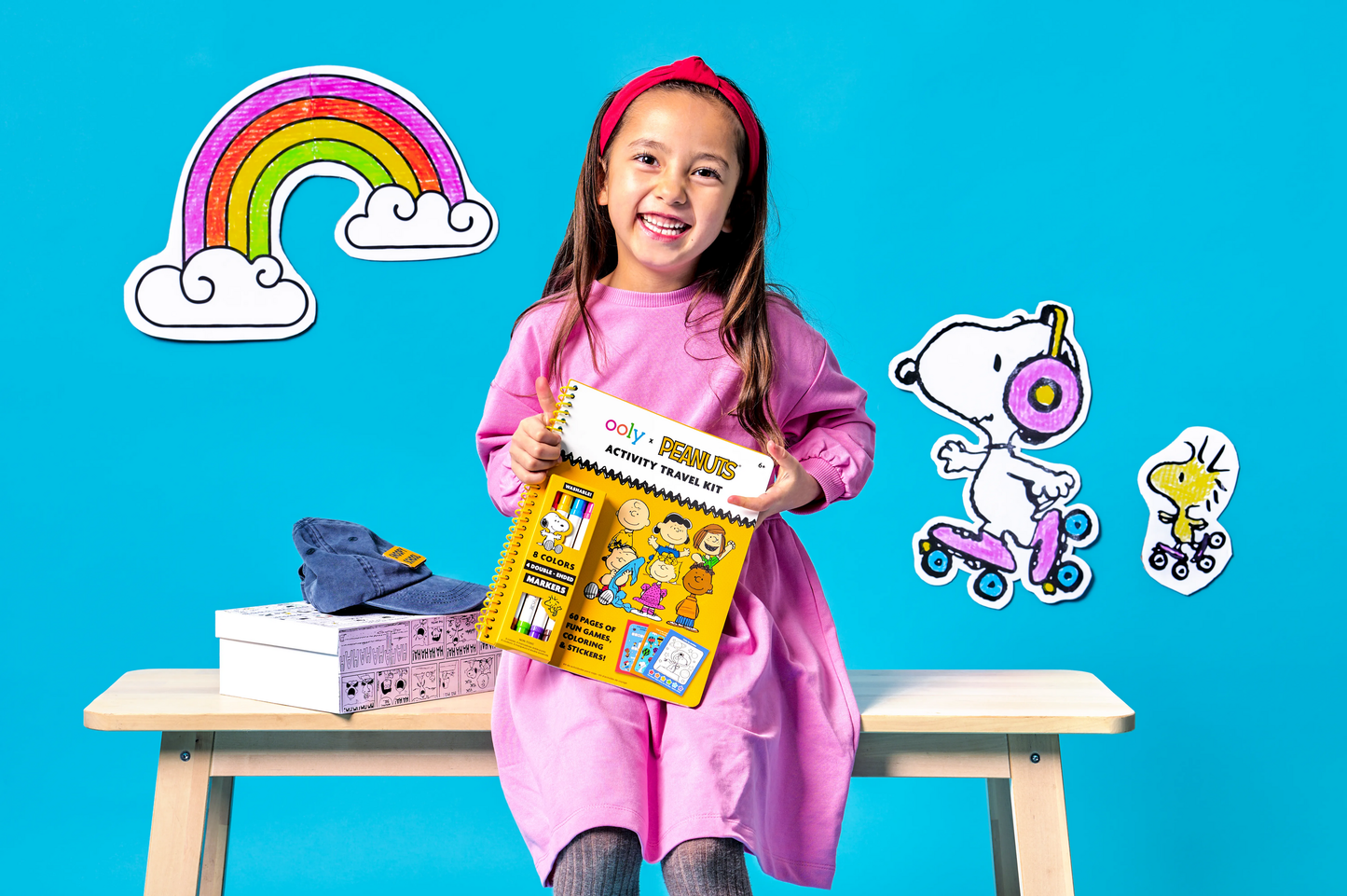 OOLY - OOLY x Peanuts Activity Travel Kit & Double-Ended Markers