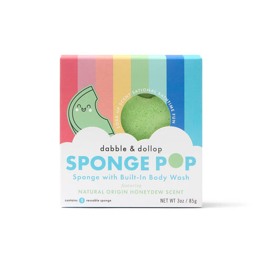 Dabble & Dollop® - Sponge Pop® Sponge with Built-In Body Wash - Honeydew