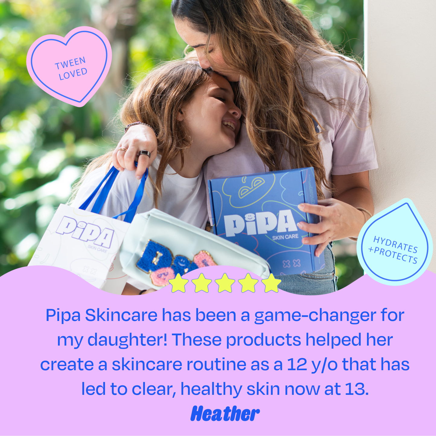 Pipa Skin Care - Skincare Start Young Bundle Gift Set | 3-Step Gentle Routine