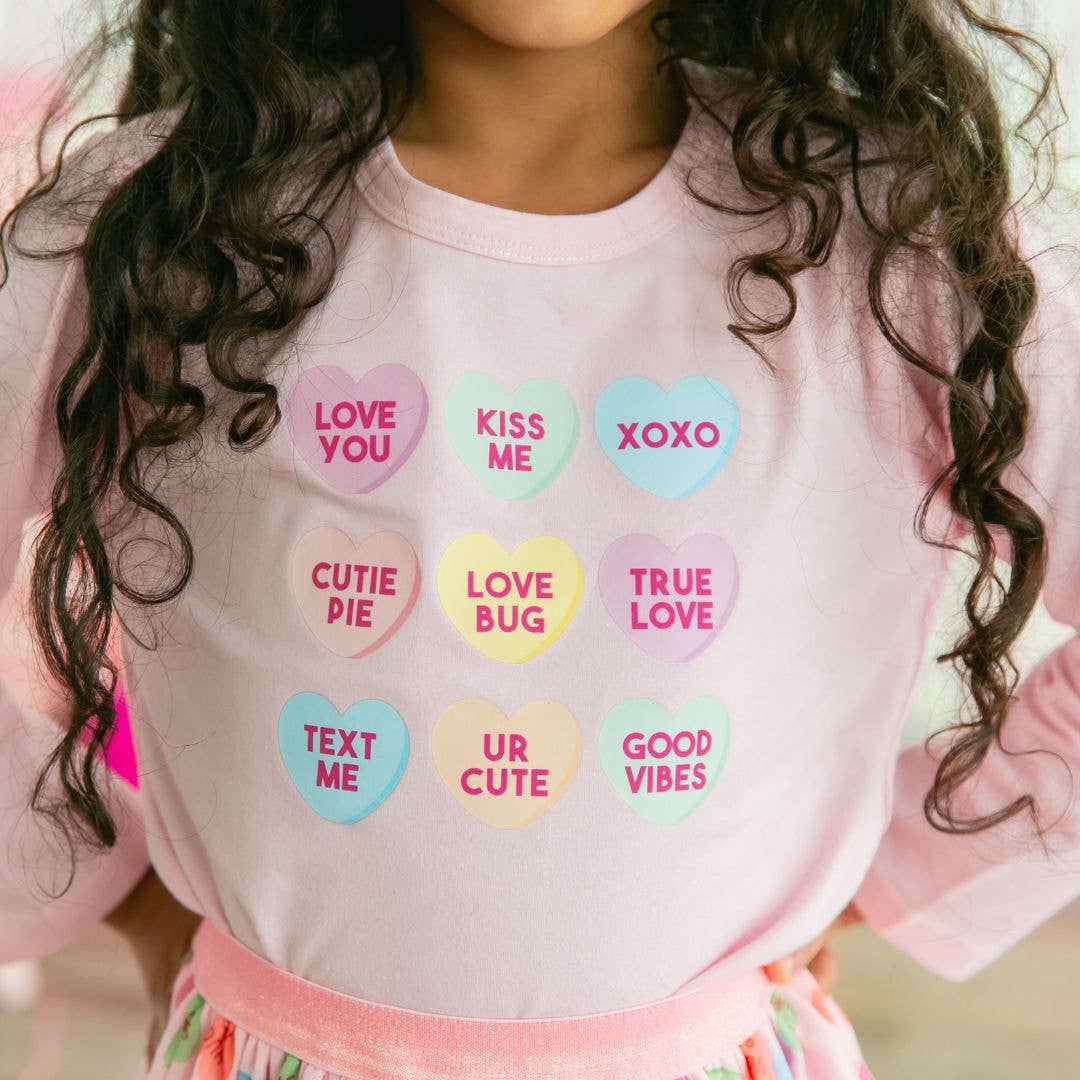 Sweet Wink - Candy Hearts Valentine's Day Long Sleeve Shirt