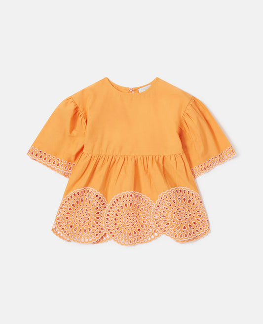 Stella McCartney Short Sleeve Popeline Blouse