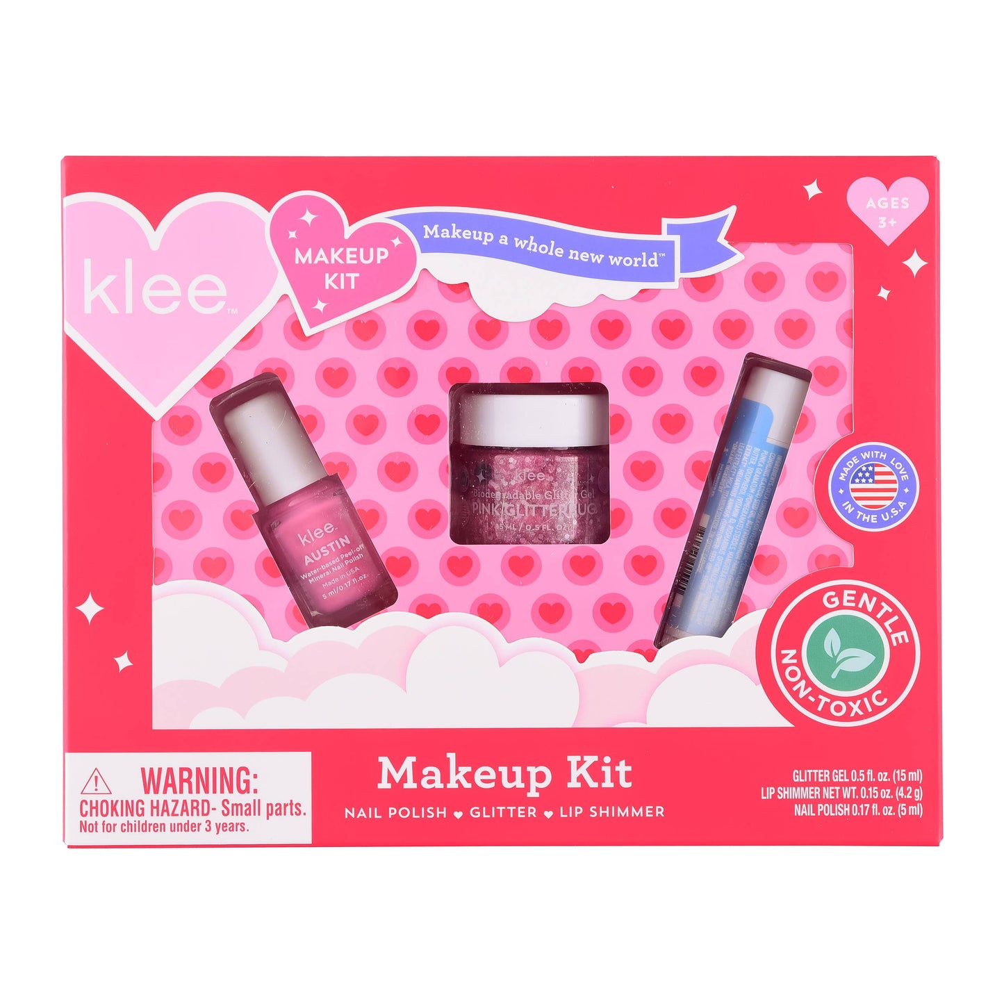 Klee Naturals - Cupid's Hugs - Valentine's Day Makeup Set: Sweetheart Smooches