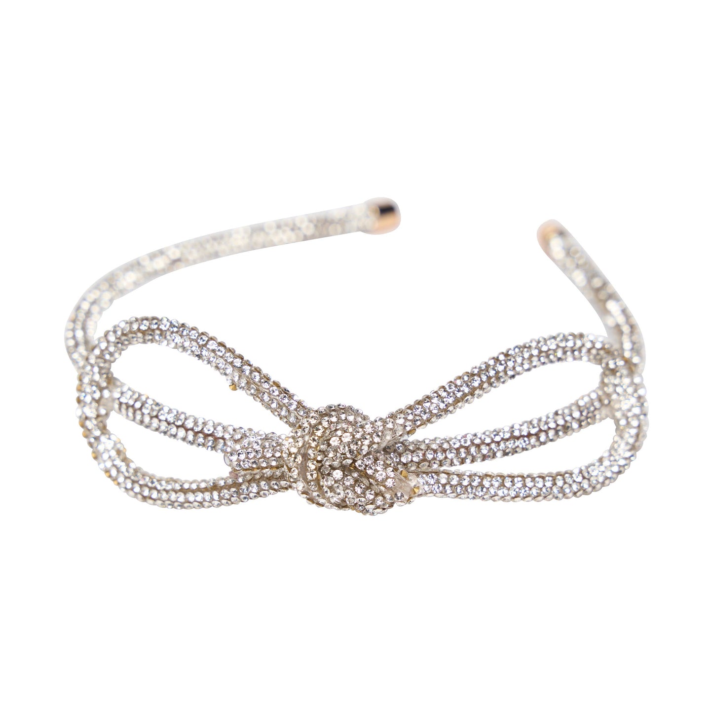 Malibu Sugar - Rhinestone Bow Headband - Silver