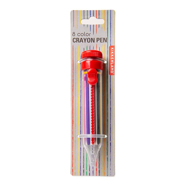Kikkerland Design Inc - 8 Color Crayon Pen
