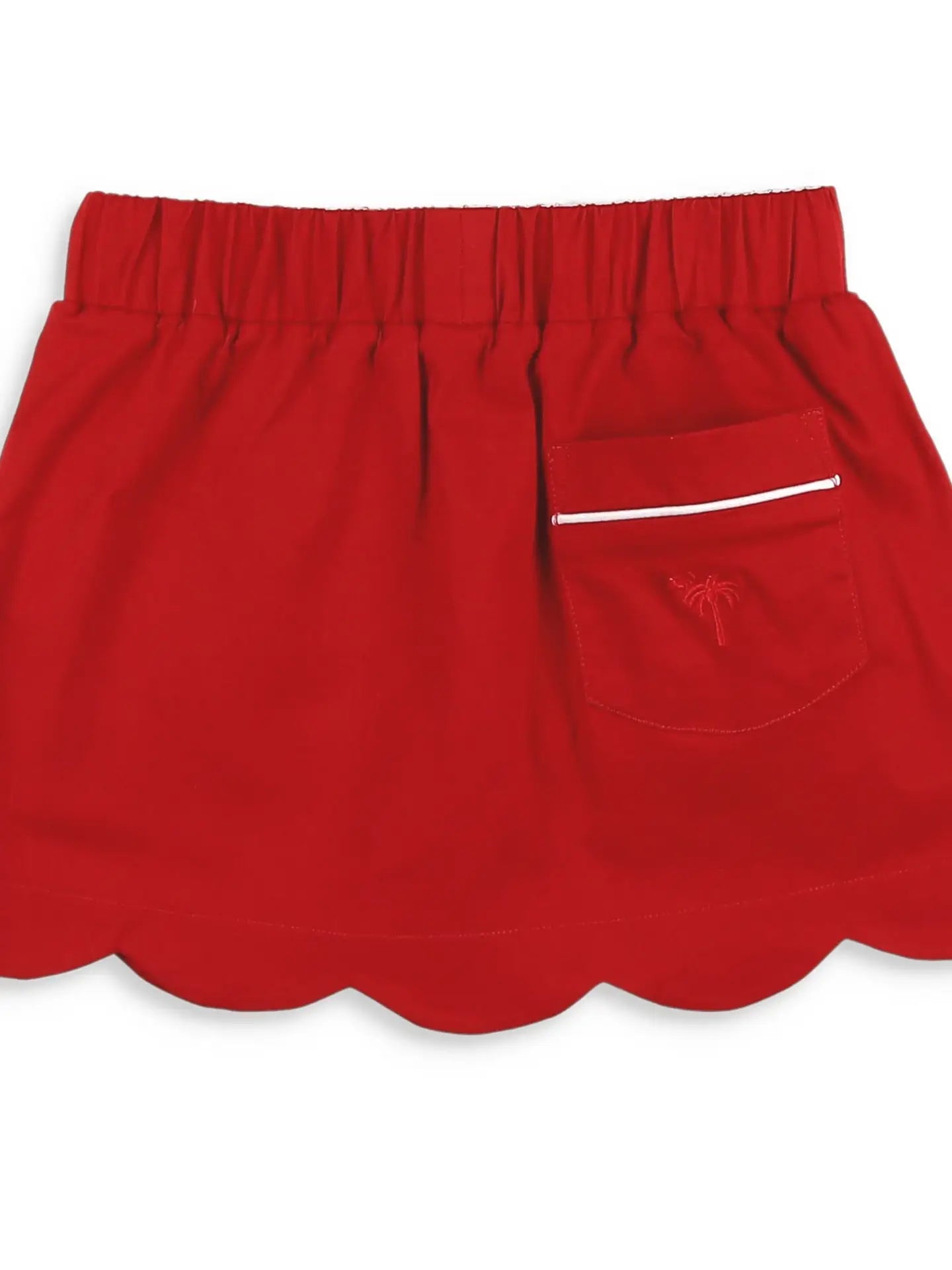 Shrimp and Grits Girls Red Back To School Skort