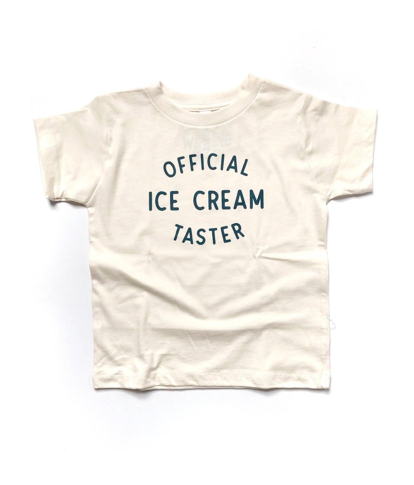 The Wishing Elephant - Kids Summer Tee Official Ice Cream Taster - natural