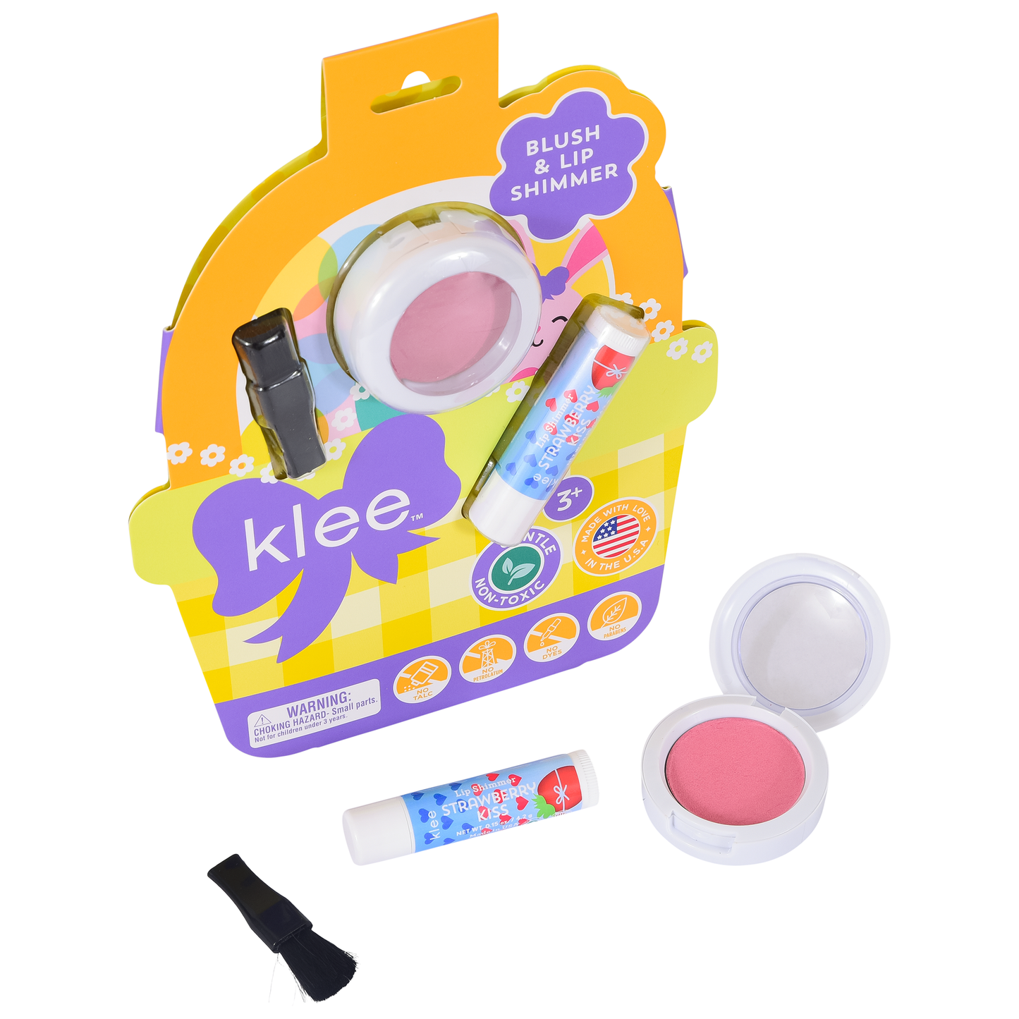 Klee Naturals - Strawberry Pop - Easter Blush and Lip Shimmer Set: Strawberry Pop
