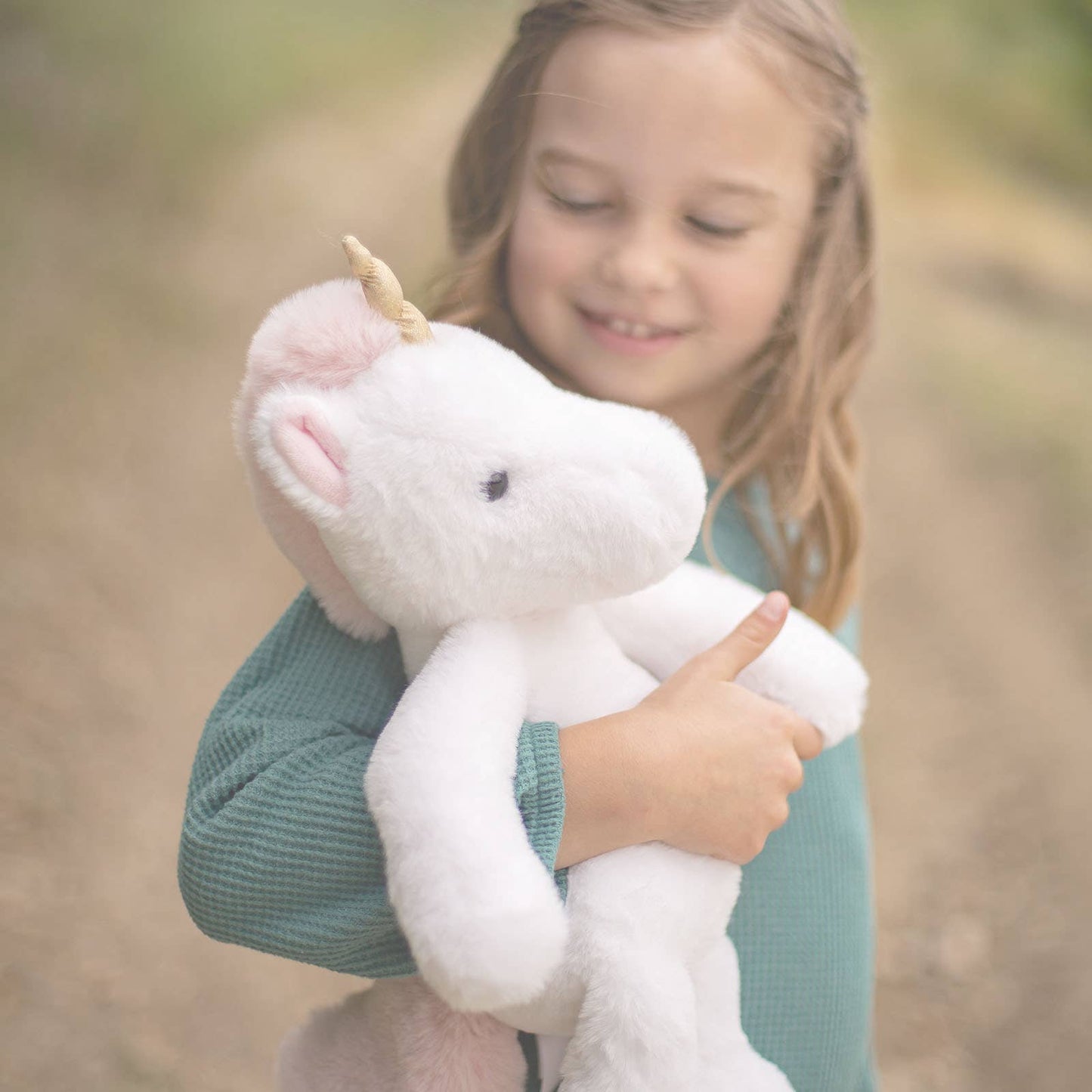 Beverly Hills Teddy Bear Company - World's Softest -  White Unicorn Plush