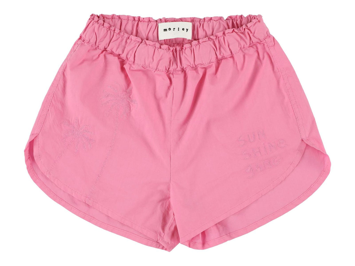 Morley Uwe Short With Embroidery and Elastic Waistband in Begonia
