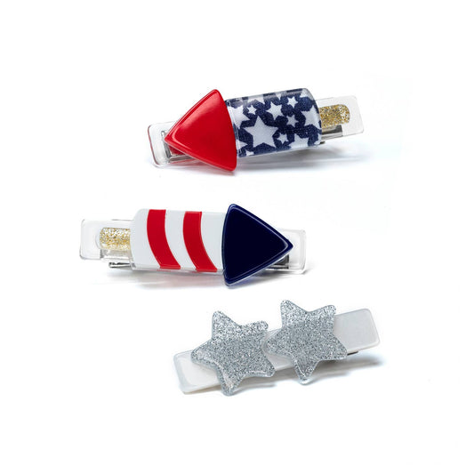 Lilies & Roses Fireworks Alligator Clips