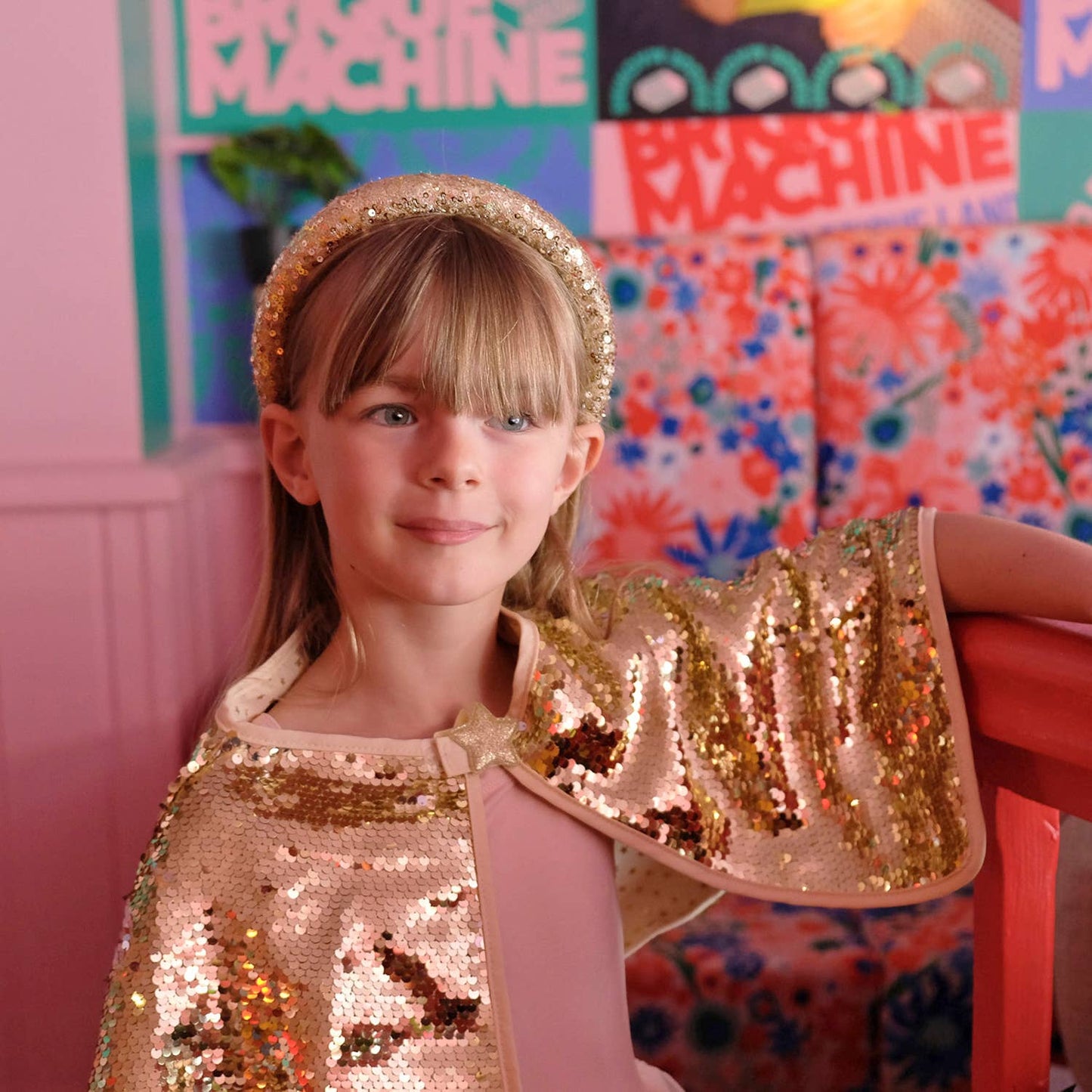 Rockahula Kids US - Gold Sequin Cape 3-10 Years
