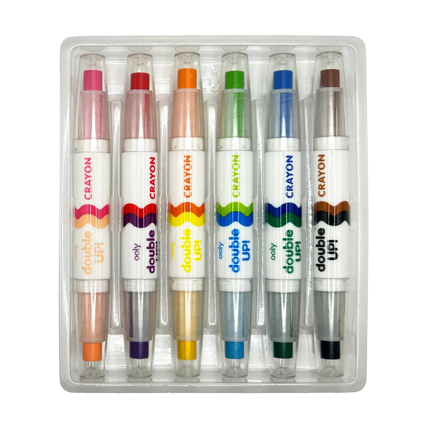 OOLY - Double Up!: Double-Ended Crayons (Set of 6 / 12 Colors)