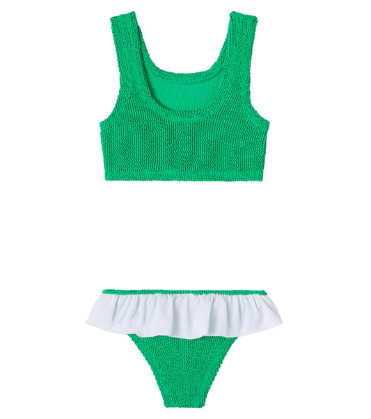 Hunza G Kids Olive Bikini in Emerald