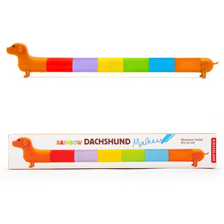 Kikkerland Design Inc - Rainbow Dachshund Markers