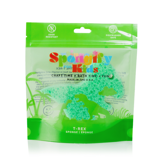 Spongellé T-Rex Dinosaur Spongify™ Bath Sponge for Kids