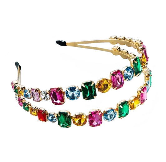 Mavi Bandz - Royal Double Gem Rhinestone Headband