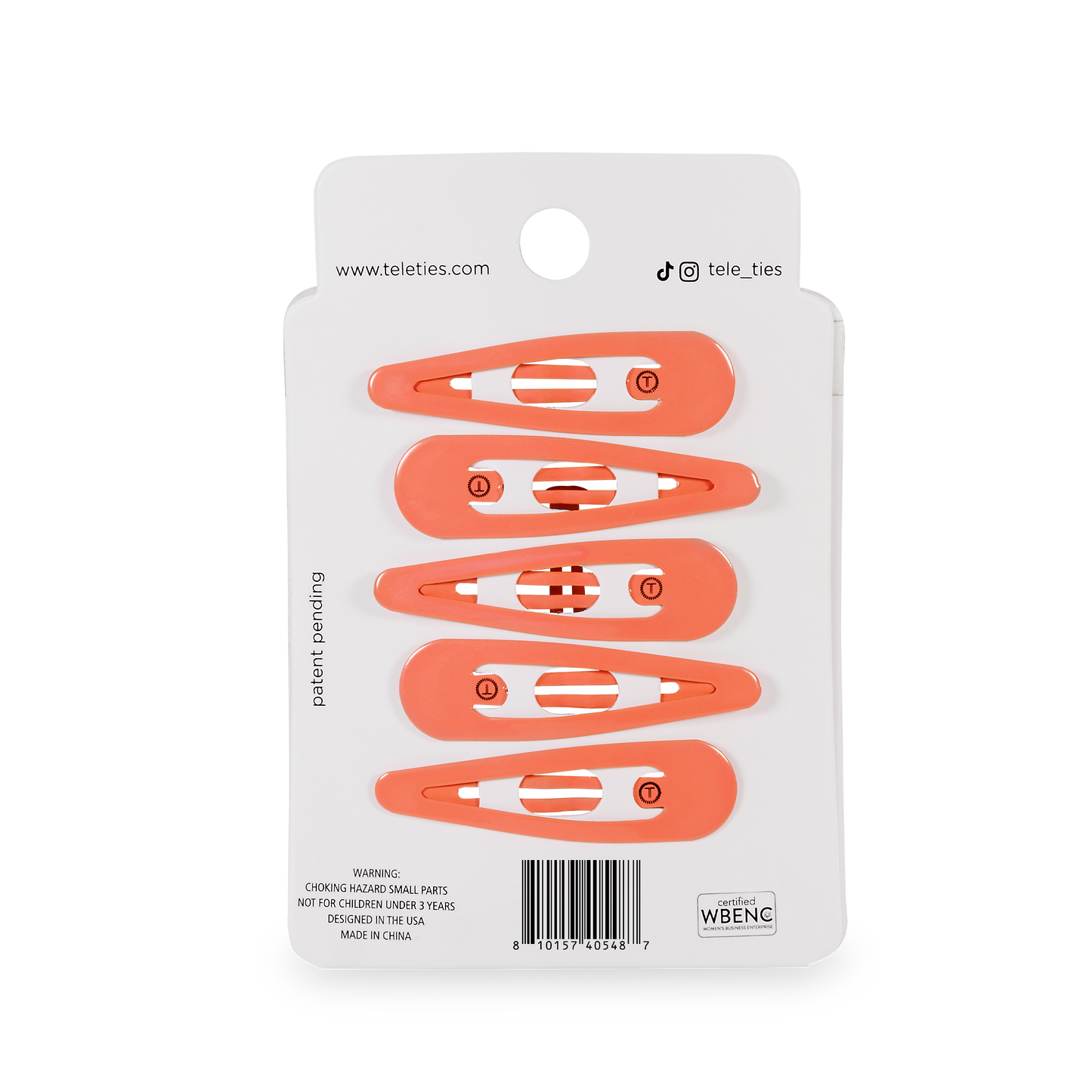 TELETIES - Snap Clip | 6 Count