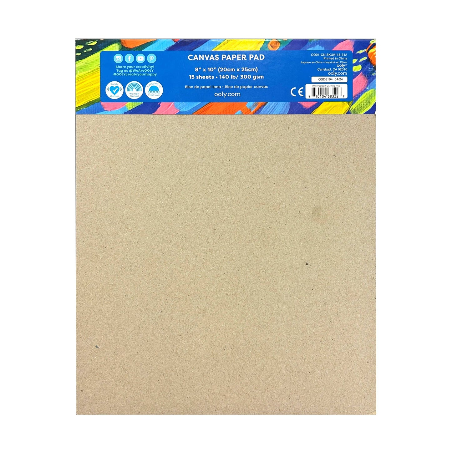 OOLY - Paintology Canvas Paper Pad