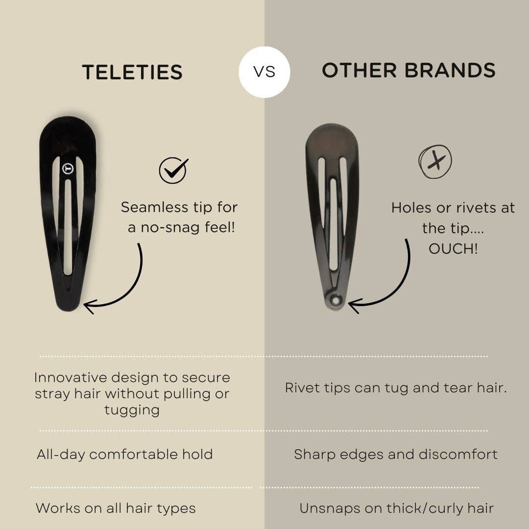 TELETIES - Snap Clip | 6 Count