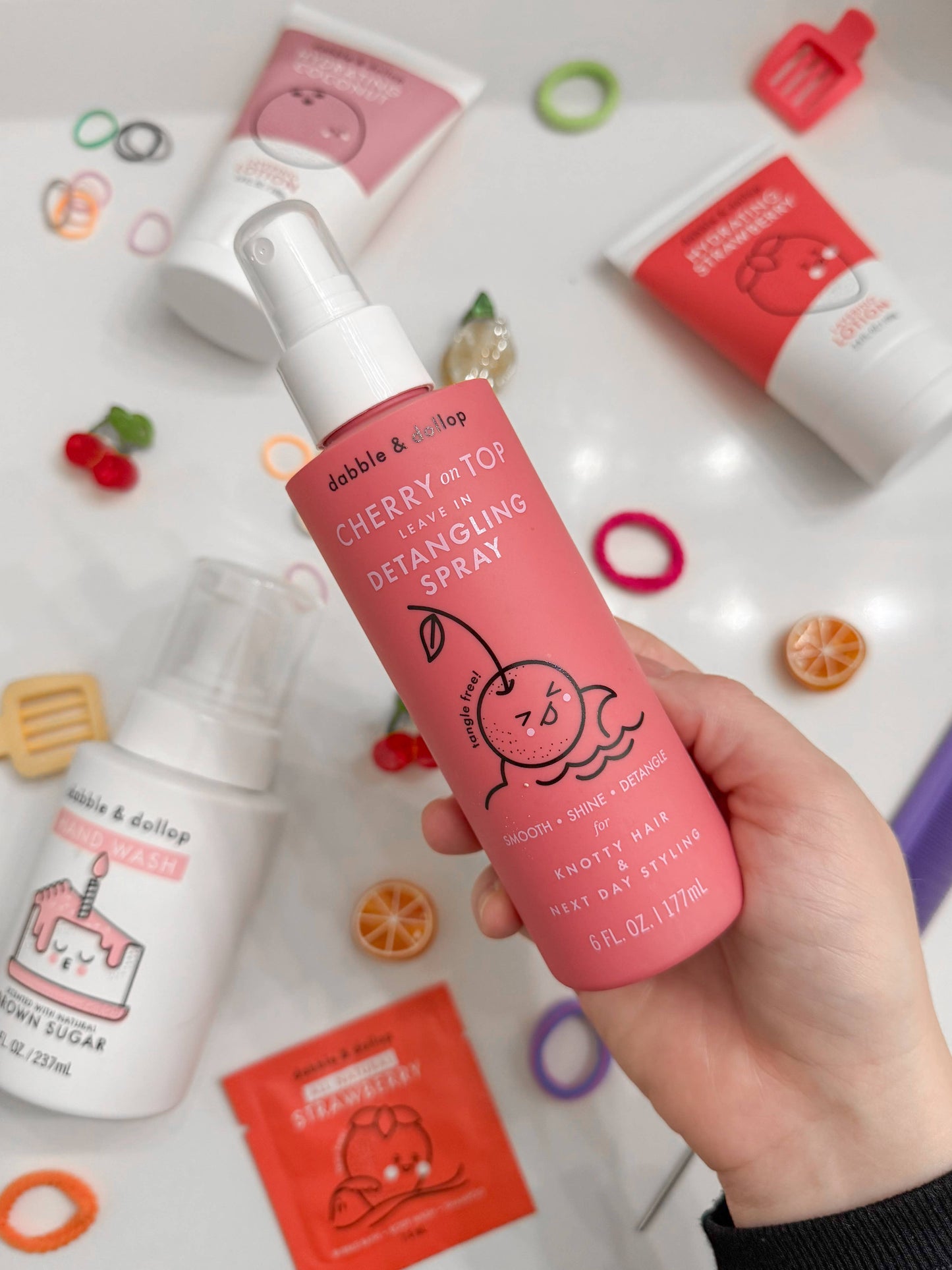 Dabble & Dollop® - Cherry on Top® Hair Detangling & Conditioning Spray