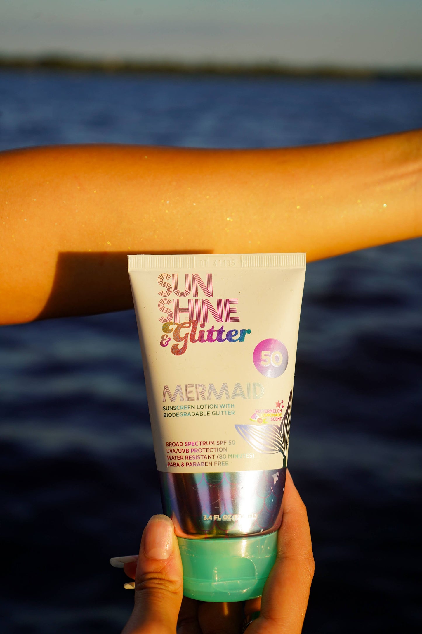Sunshine & Glitter - S&G Mermaid Biodegradable Glitter SPF 50 TUBE